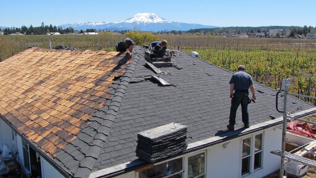roof replacement services offered