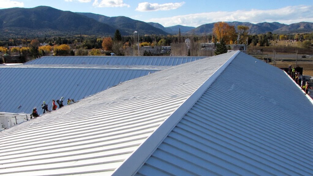 sustainable commercial roof installation